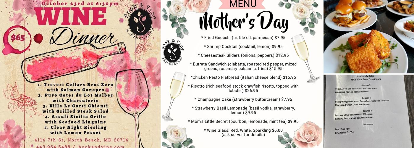 Hook & Vine - Kitchen and Bar Menu