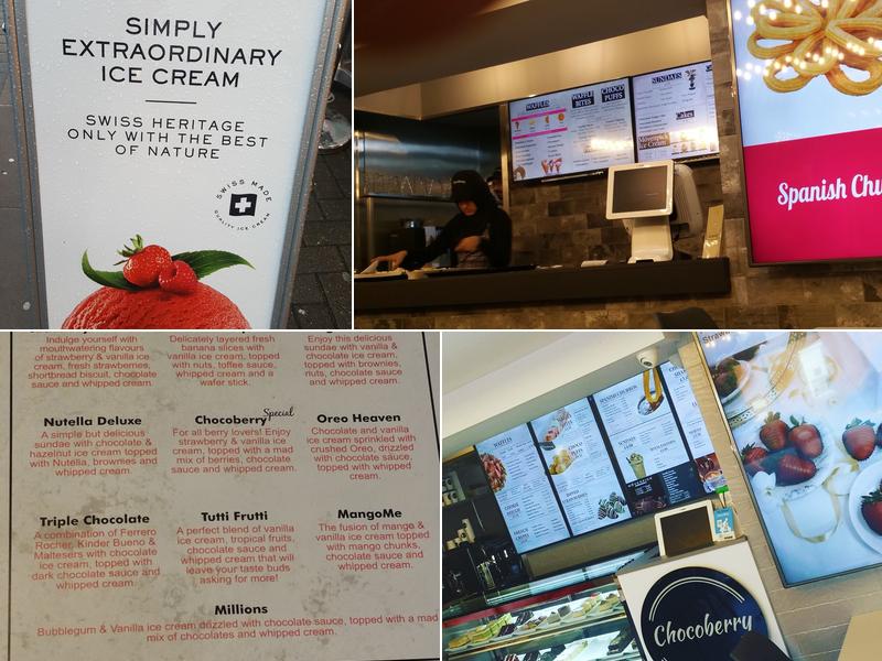 Chocoberry Evington Road Menu