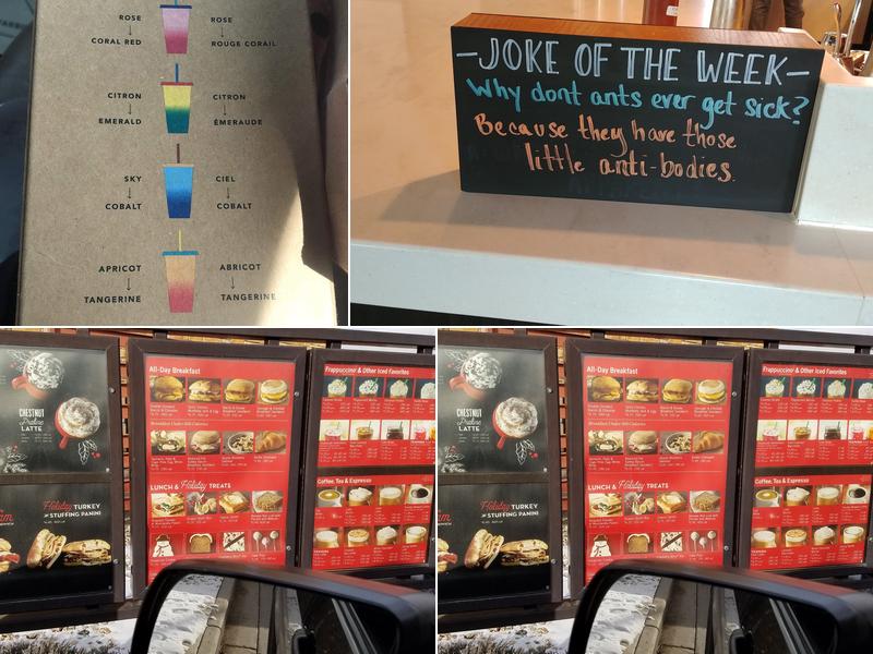 Starbucks Menu