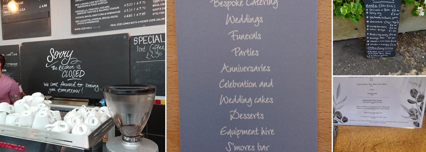 Wistow Café Bistro Menu