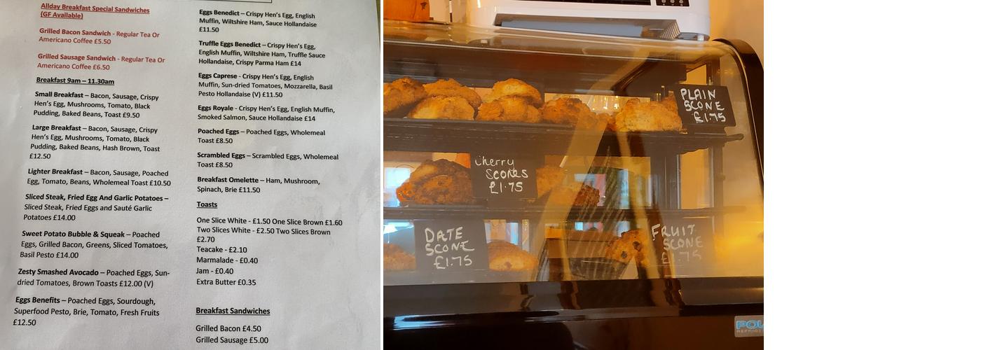 Deja Vu Coffee House & Bistro Menu