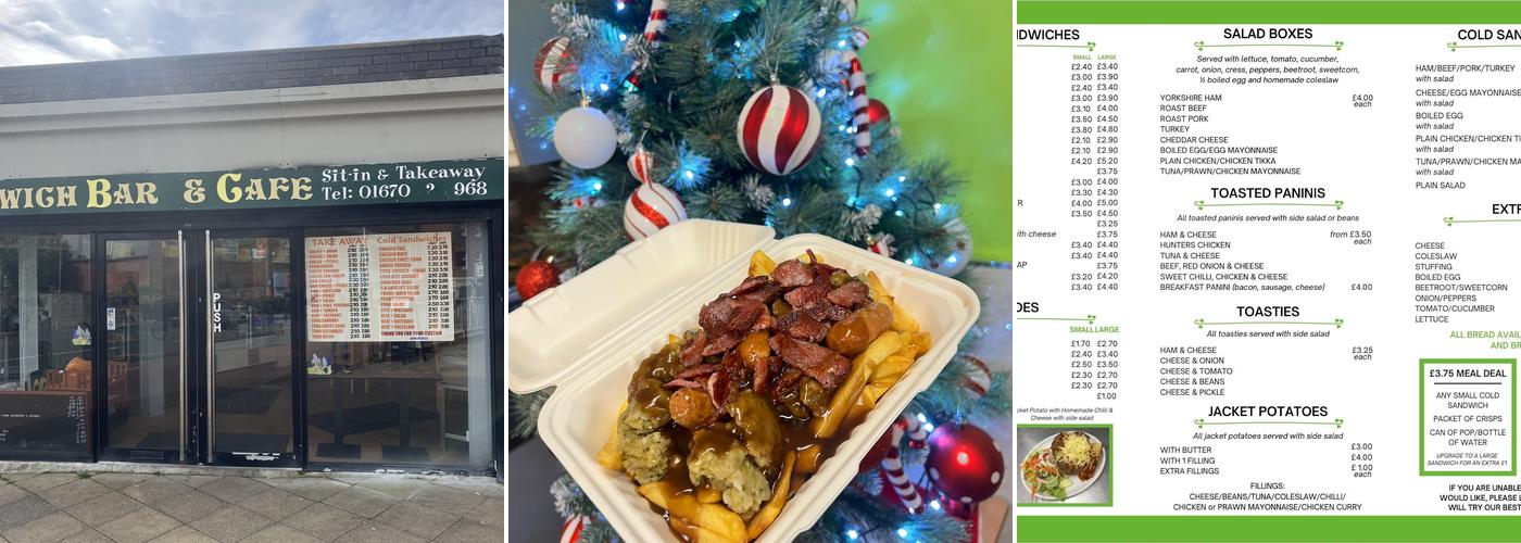 The Sandwich Bar Cafe Menu