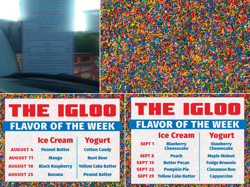 The Igloo Menu