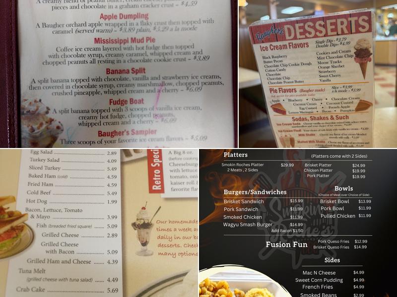 Baugher's Restaurant Menu