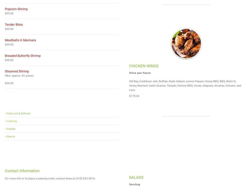 Belisimo's Menu