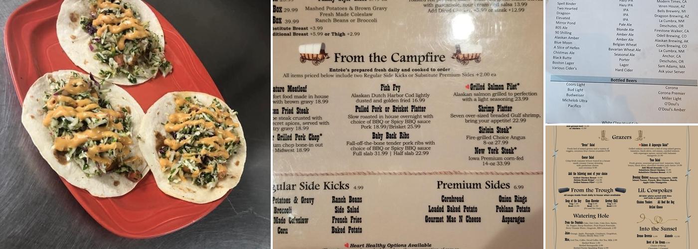Saddle Bronc Grill Menu