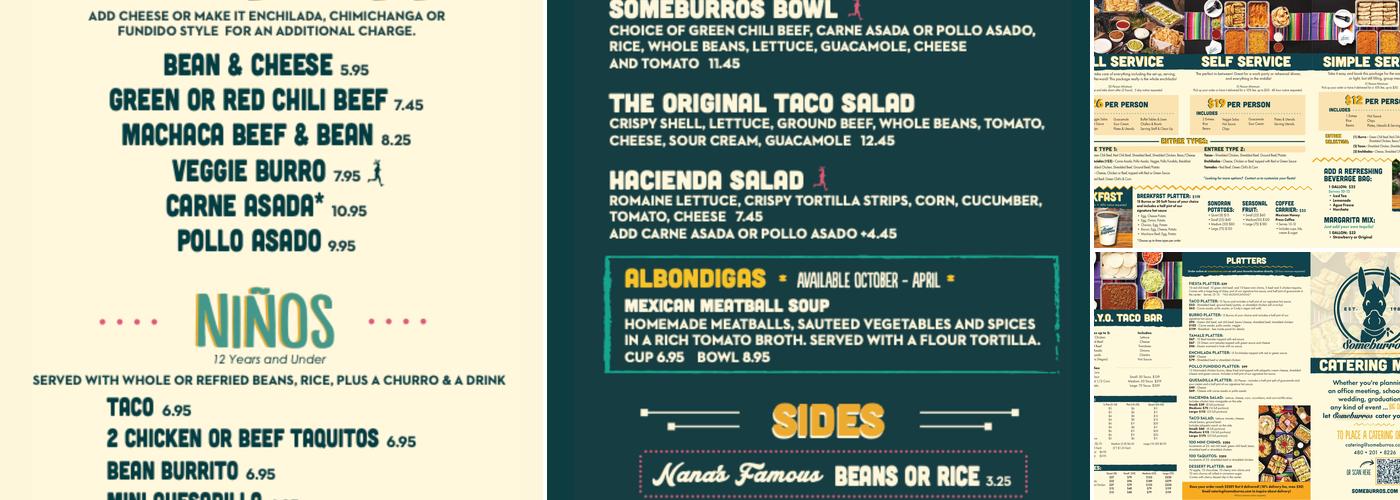 Someburros Menu