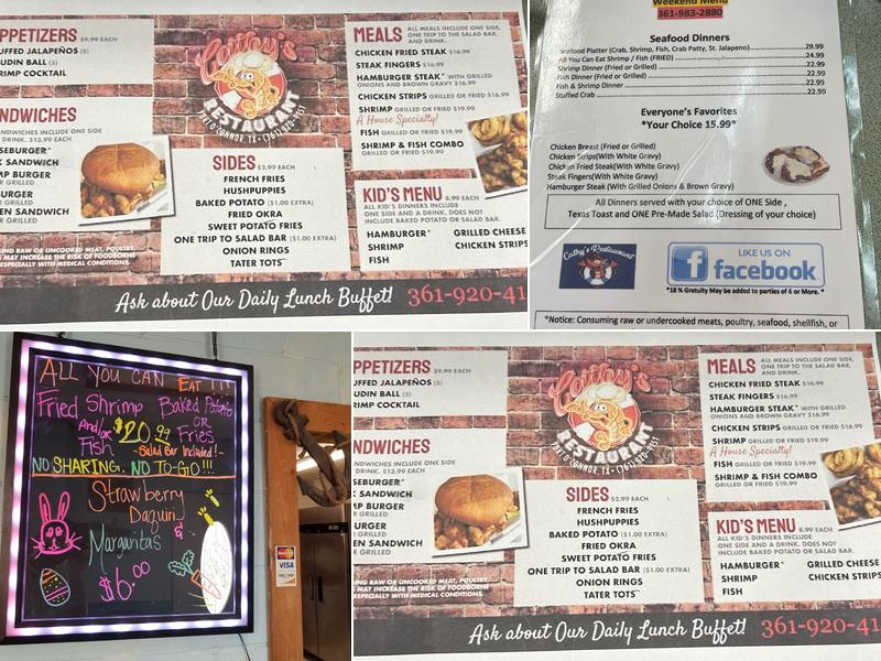 Cathy’s Menu