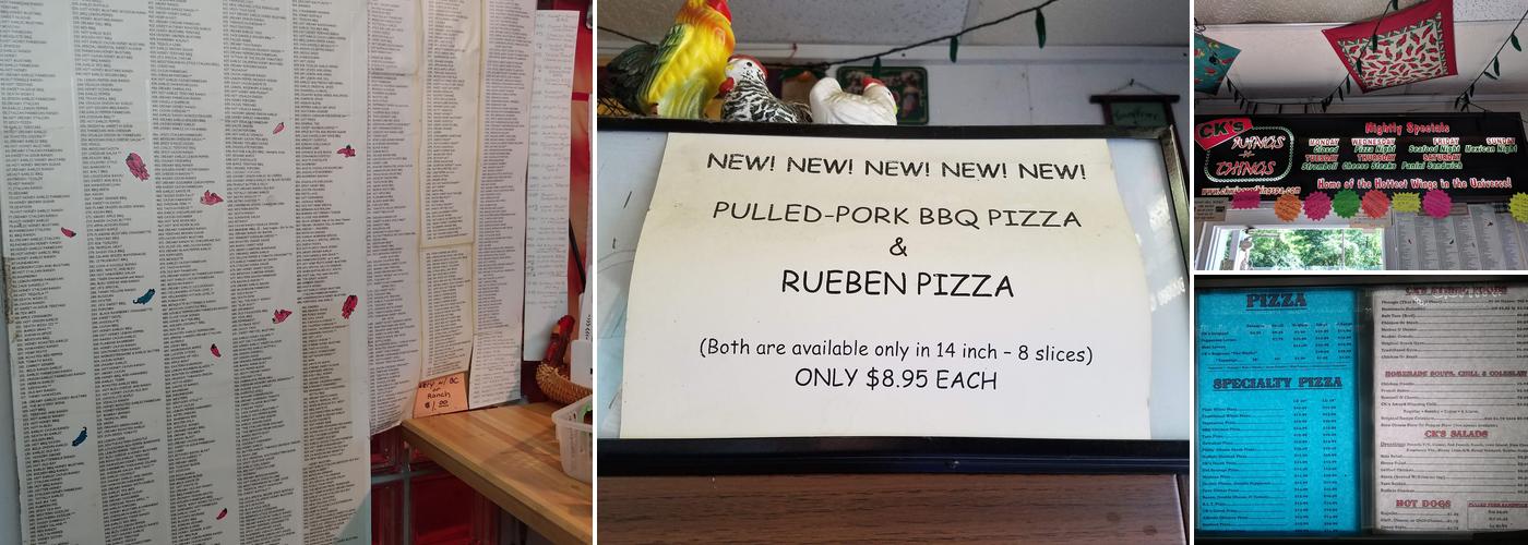 CK's Wings-n-Things Menu