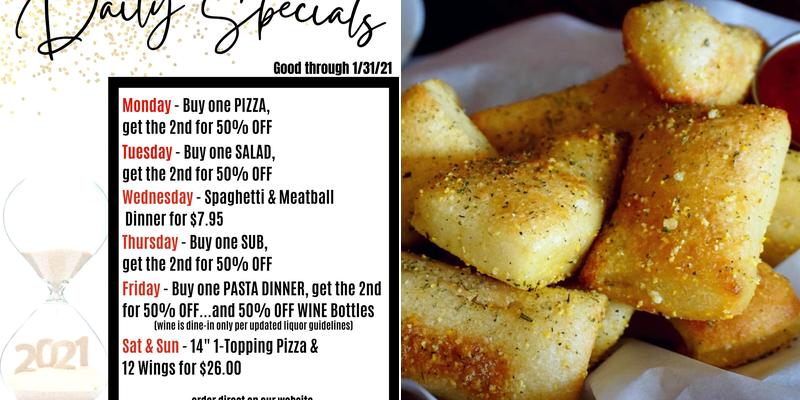 Streets of New York Menu