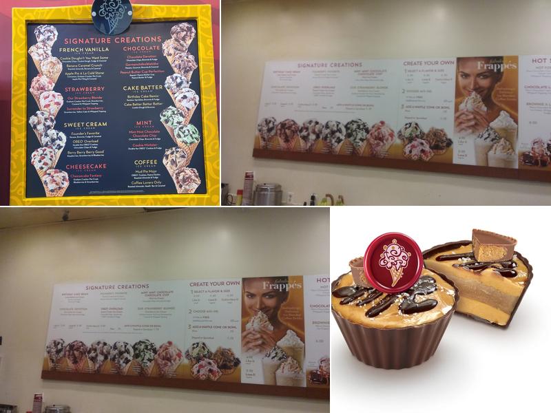 Cold Stone Creamery Menu