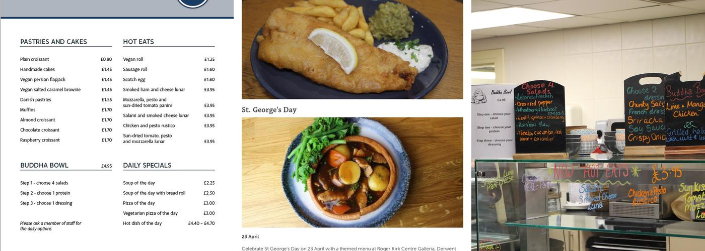 Derwent Cafe Menu