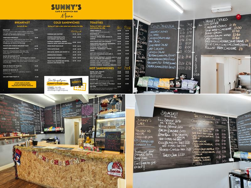 Sunny’s Cafe and Sandwich Bar Menu