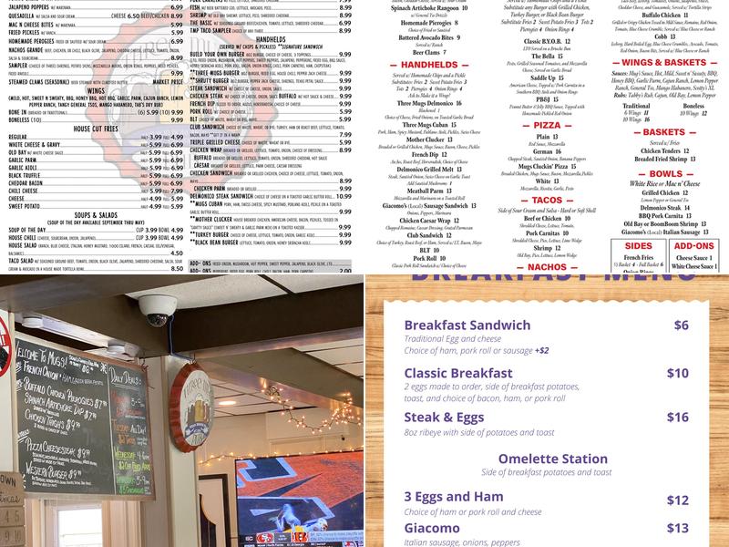 Three Mugs Pub & Restaurant Menu