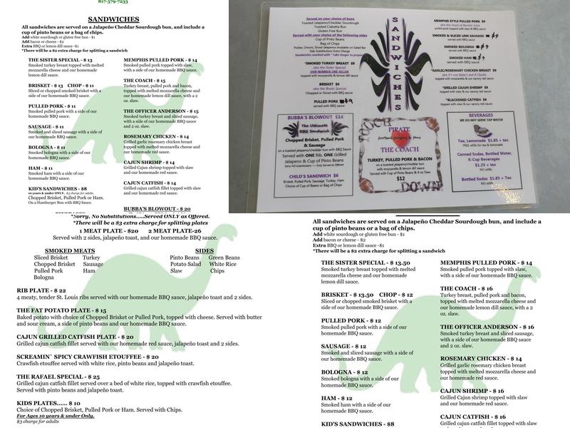 Pearl Street Station Menu