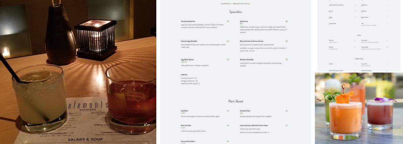 elements Menu