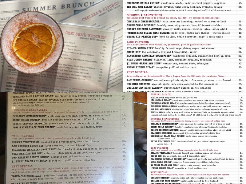 Chelsea’s Kitchen Menu