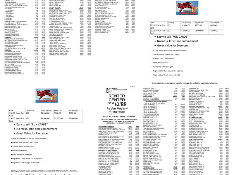 Barn Door Pizza Menu