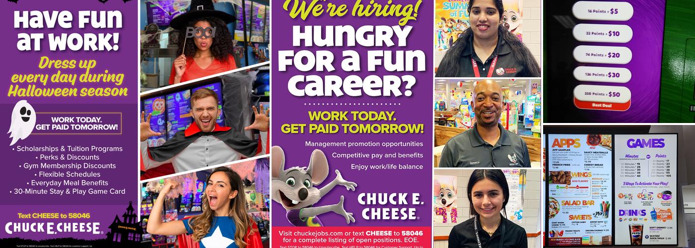 Chuck E. Cheese Menu