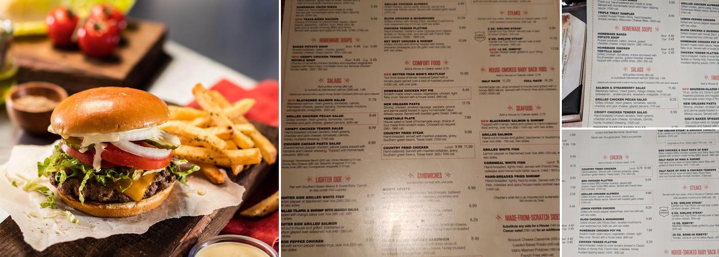 Cheddar's Scratch Kitchen Menu