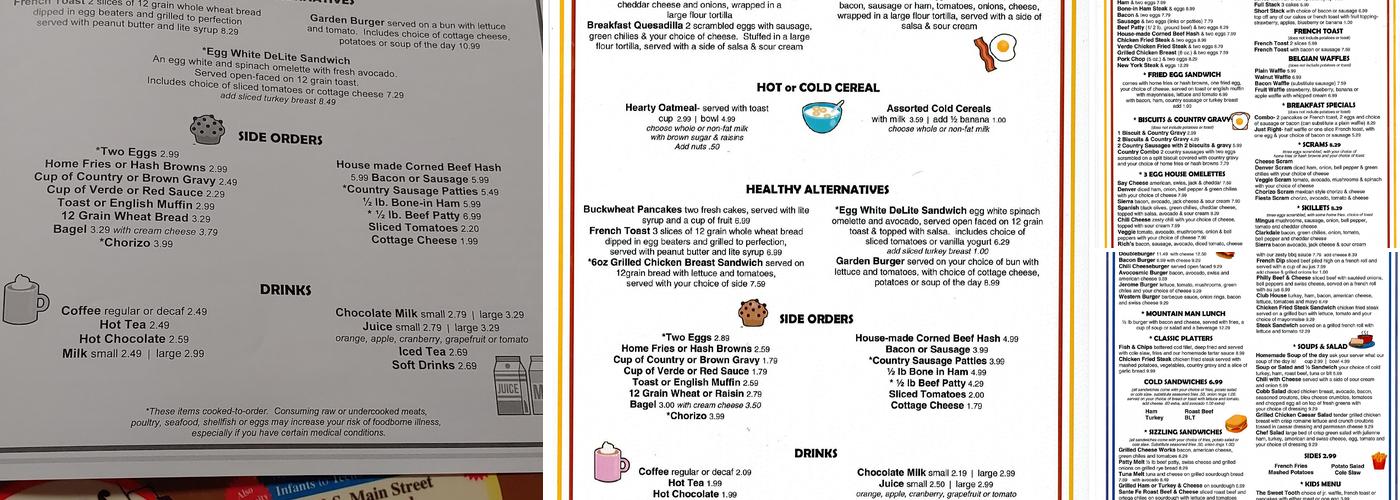 Annie's Menu