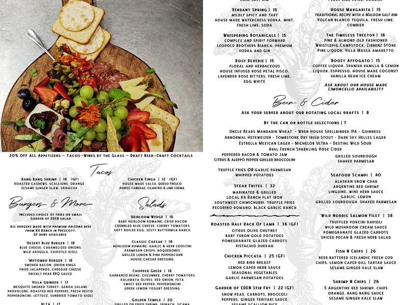 EDEN Menu