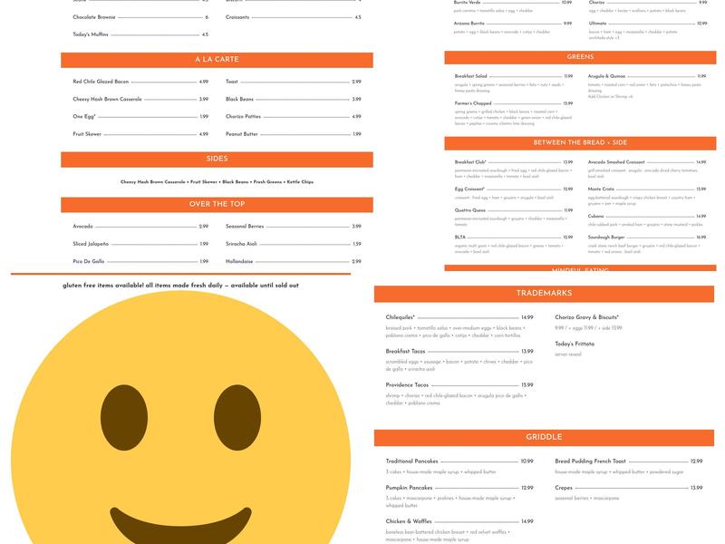 Crema Craft Kitchen Menu