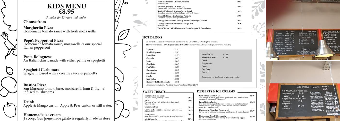 Iannellis Menu