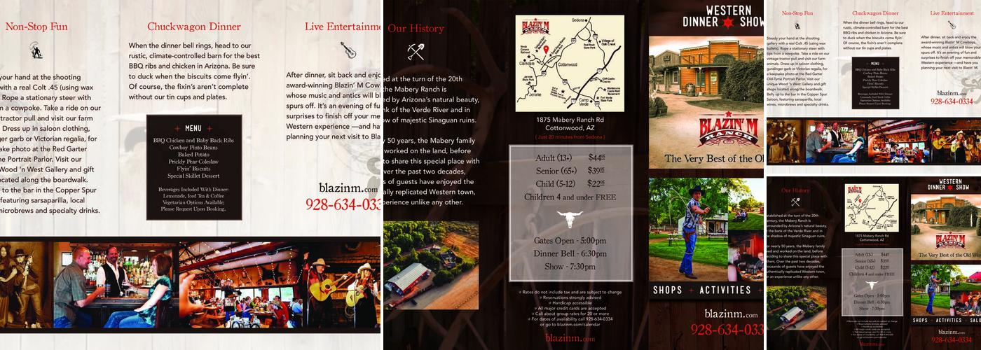 Blazin' M Ranch Menu