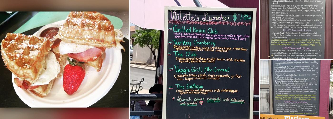 Violette's Bakery Cafe Menu