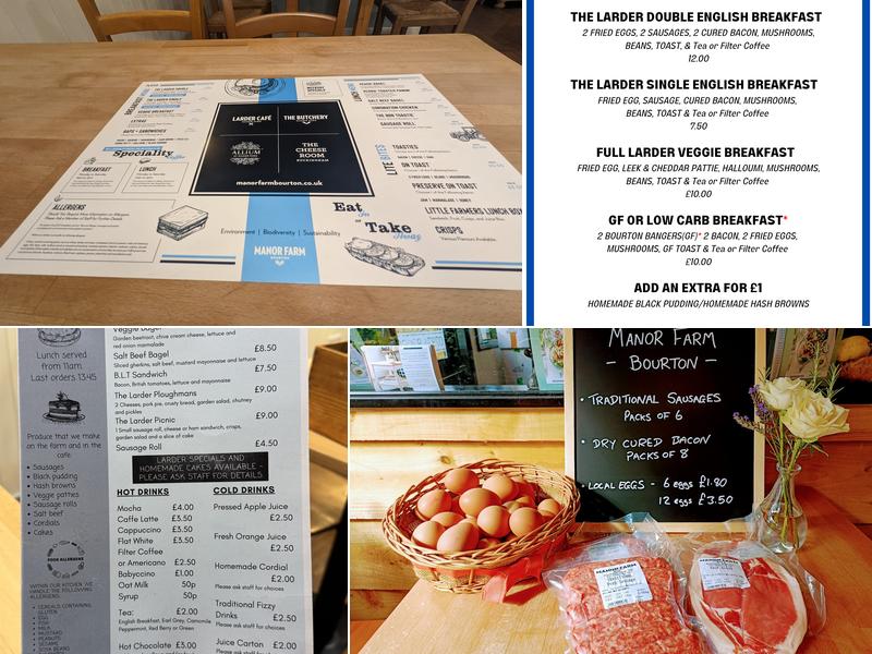 The Larder at Manor Farm Menu