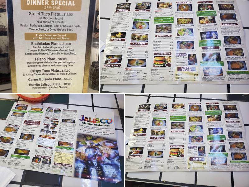 El Jalisco's Menu