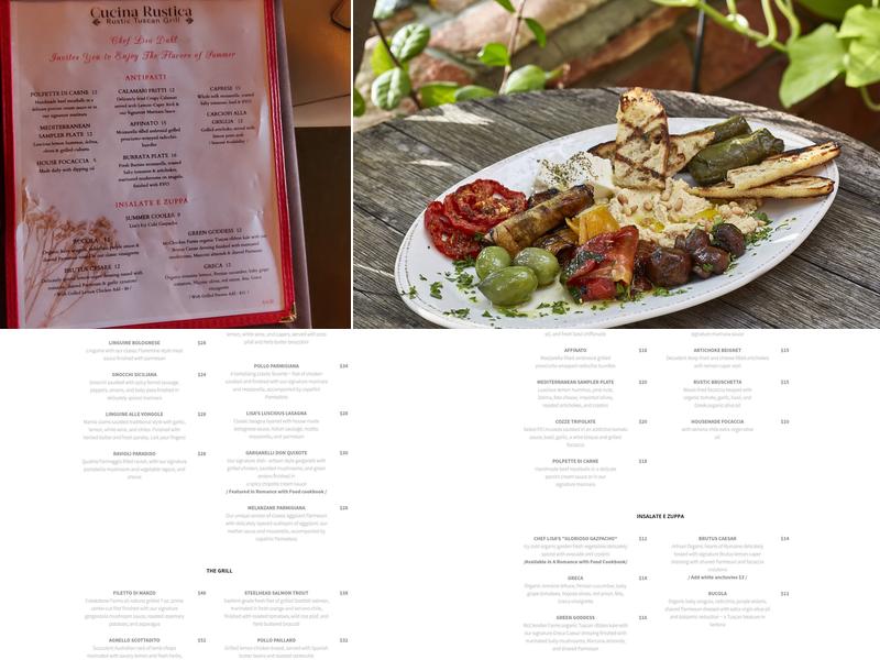 Cucina Rustica Menu