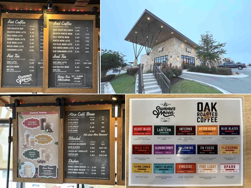 Summer Moon Coffee Menu