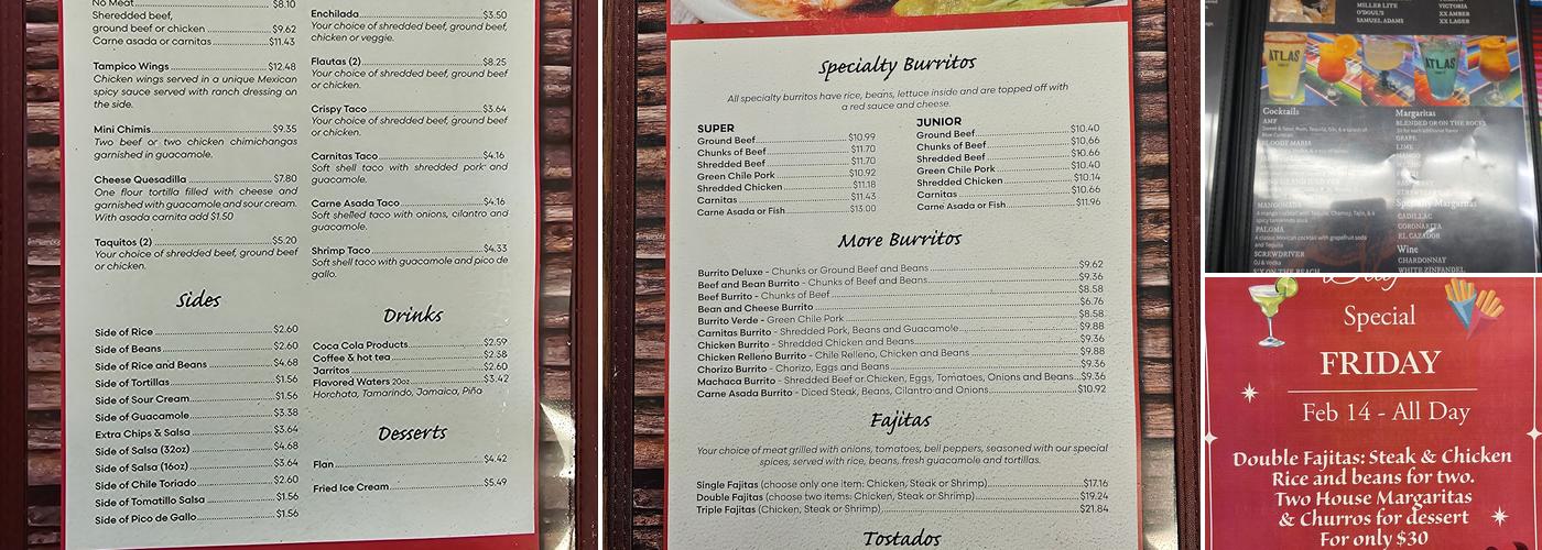 La Cabanita Mex 5 Menu
