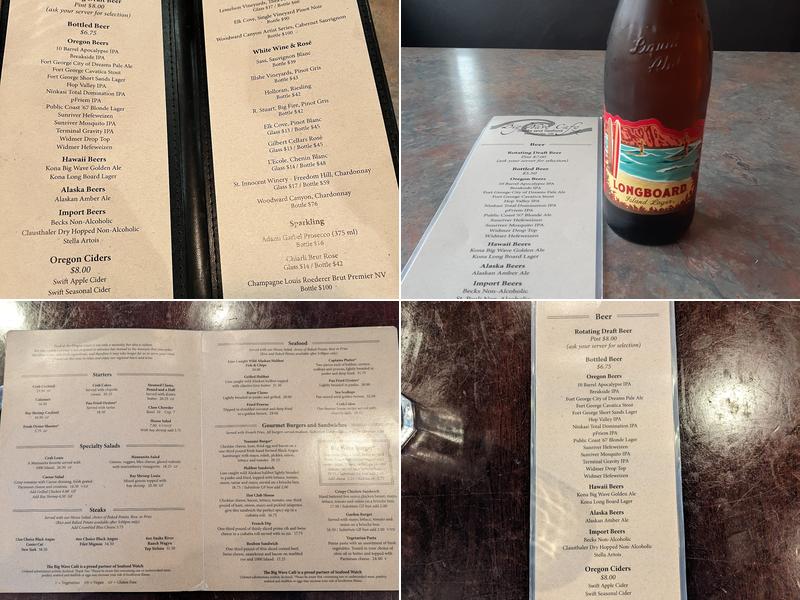 Big Wave Cafe Menu