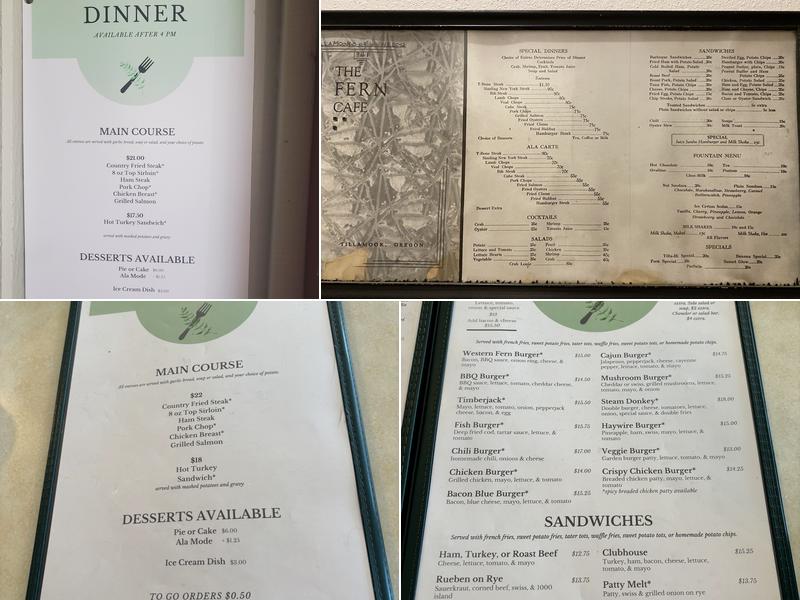 Fern Restaurant & Lounge Menu