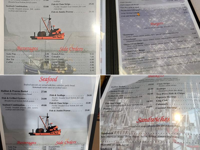 Fisherman's Korner Restaurant Menu