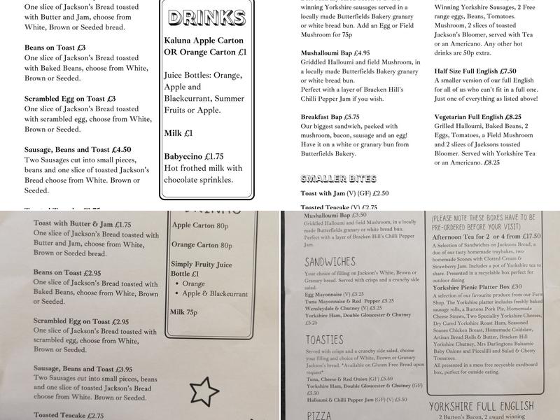 The Mile Cafe Menu