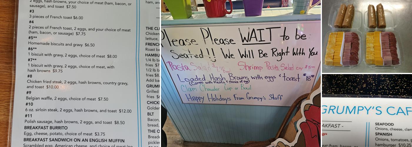 Grumpy's Cafe Menu