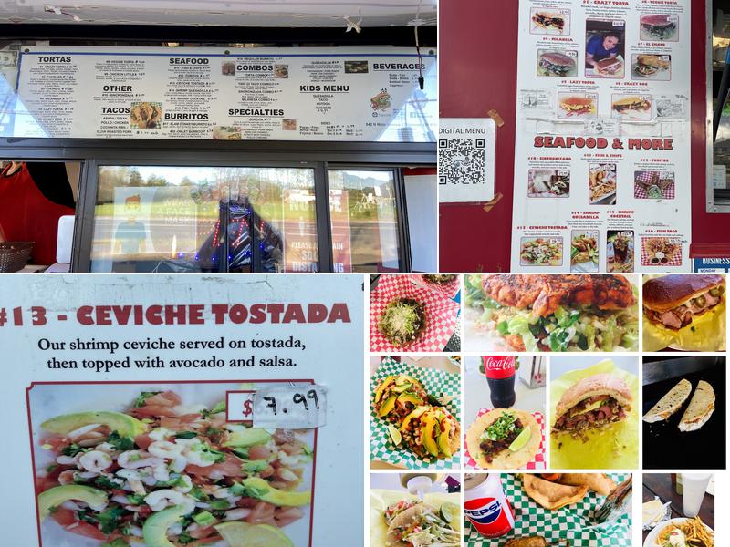 The Crazy Torta & Seafood Menu