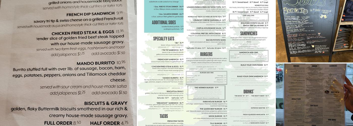 Werner Beef & Brew Menu