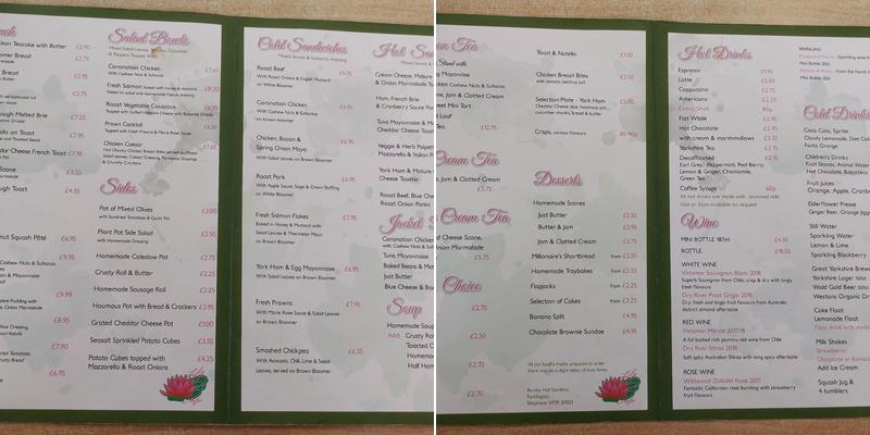 Lilypad Cafe Menu