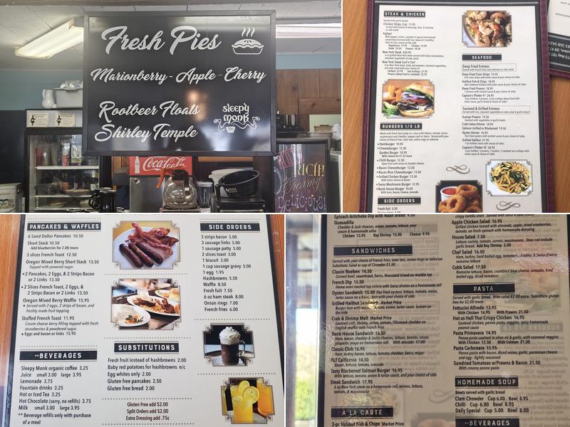 Bunkhouse Restaurant Menu