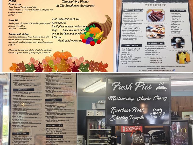 Bunkhouse Restaurant Menu