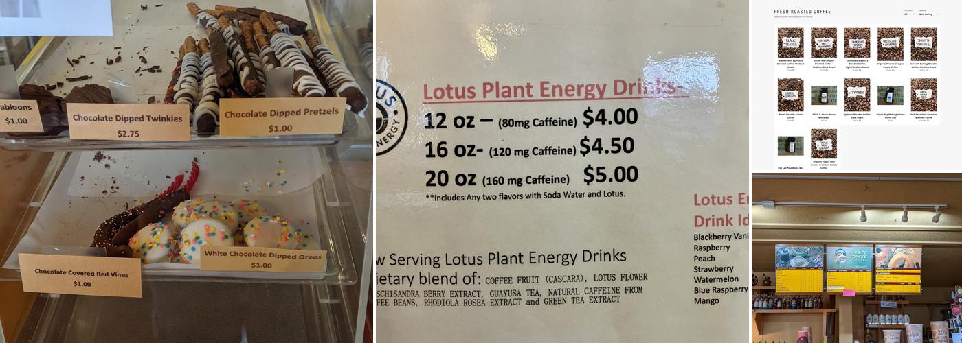 Pirate Coffee Company Menu