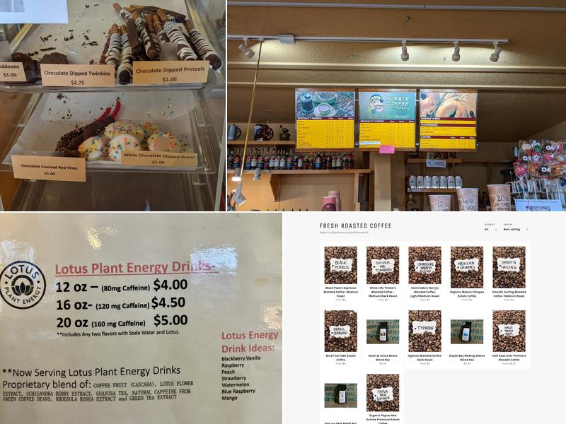 Pirate Coffee Company Menu