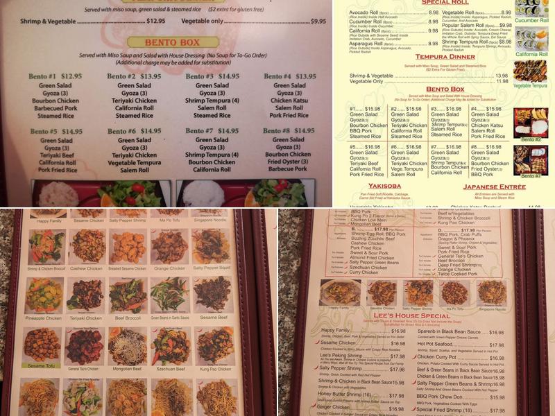 Lee's Chinese Restaurant Menu