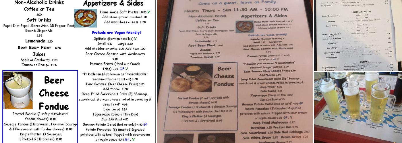Autobahn 101 Menu