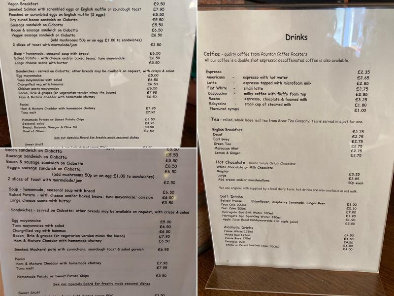 Cafe Williams Menu